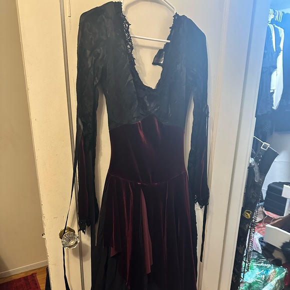 Vintage 90s Shrine Of Hollywood Goth Dress - Picture 2 of 10